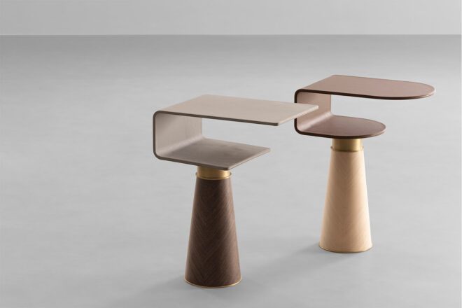 Aggetto Swivel Circle Side Table - Arco Collection - Wriver